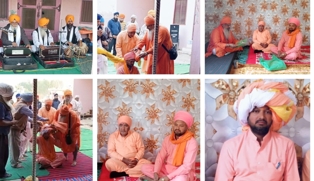 *Mahant Baljeet Das ji of Mahilpur was given the tilk of Mahant: Mahant Hari Das